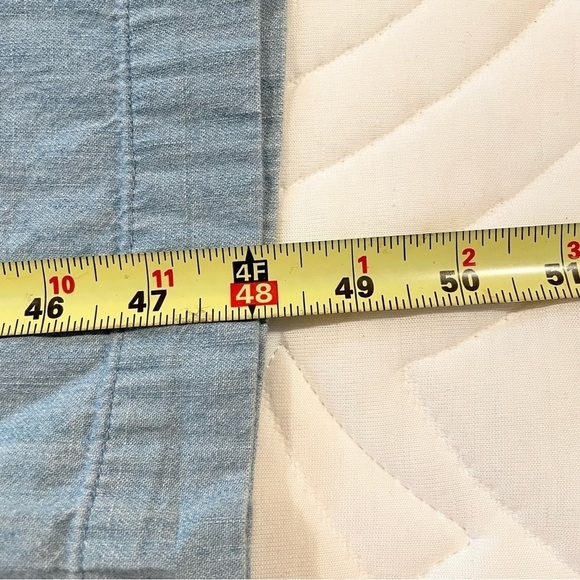 Old Navy Blue Chambray V-Neck Surplice Ruffle Sleeve Jumpsuit Extra Small - Picture 12 of 13